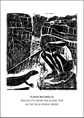 Flavia Bacarella -Woodcuts from the Alone Trip in the Wild Down Under